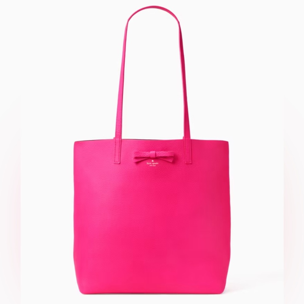 Kate Spade On Purpose Leather Tote Bag with Bow